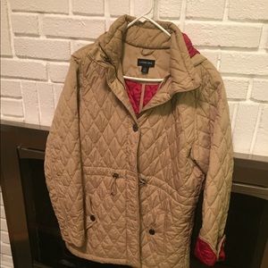 Lands End coat with removable hood